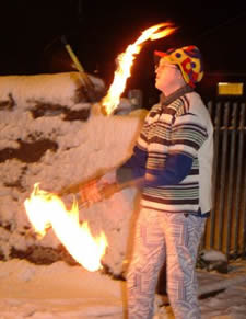 Optional Fire Juggling Gospel Show extra as the big Finale!