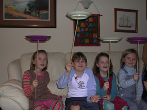 Plate Spinners at a Birthday Party!