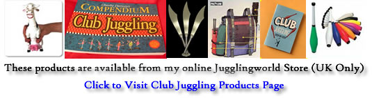 Juggling Clubs available to purchase from Jugglingworld Store (UK only) click to visit