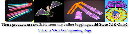 Spinning Poi available from Jugglingworld Store (UK only)