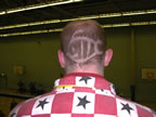Convention Fish Logo shaved into the back of my head!